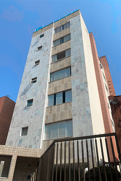 Vista panorâmica da cobertura